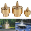 All Brass Flower Column Nozzle Inner Wire Garden Water Features Landscape Fountain Nozzle, Specification: DN15 4 Points
