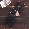 2 PCS Watch Casual Simple Quartz Clock for Women Leather Strap Wrist Watch(black black)
