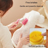 Silicone Pet Bathing Brush with Long Handle - Blue