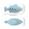 Silicone Catnip Fish Toy, Beige - Treat Dispensing