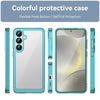 For Samsung Galaxy S25+ 5G Colorful Series Acrylic Hybrid TPU Phone Case(Transparent Blue)