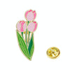 CZ0976-3 Cartoon Plant Flower Alloy Enamel Badge Garden Style Sunflower Clothing Bag Brooch Ornament