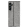 For Samsung Galaxy S25 5G Retro-skin Magnetic Suction Leather Phone Case(Grey)