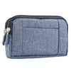 Sports Denim Universal Phone Bag Waist Bag for 5.2 inch or below Smartphones, Size: S (Blue)