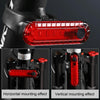 Mountain Bike Night Riding Warning Lamp Bicycle USB Charging Tail Light(Red)