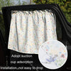 Car Heat Insulation Blackout Cartoon Cotton Sunshade(Small Floral)