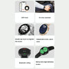 Wearkey DT4+ 1.36 Inch HD Screen Smart Call watch with NFC Function, Color: Black Silicone