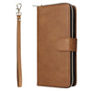 For Samsung Galaxy A26 5G 9-Card Slots Zipper Wallet Bag Leather Phone Case(Brown)