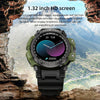 LOKMAT ATTACK Pro 1.39 inch BT5.1 Smart Sport Watch, Support Bluetooth Call / Sleep / Heart Rate / Blood Pressure Health Monitor(Black Green)