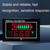 Car Waterproof DC Digital Voltmeter Battery Percentage Display(Black)