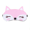 Cute Fox 3D Sleep Mask Rest Travel Sleeping Cover Sleep Ice Mask(Pink)