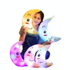 Creative Toy Luminous Pillow Soft Stuffed Plush Toys Gift For Kids Children Girls(White Moon)
