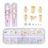 12 Grid Flat Bottom Shaped Nail Rhinestones Nail Decoration, Specification: 05