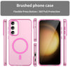 For Samsung Galaxy S23+ 5G MagSafe Frosted Translucent TPU + PC Full Coverage Phone Case(Pink)