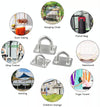 5 PCS 5mm 316 Stainless Steel Ship Square Door Hinges Buckle