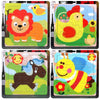 5 PCS KBX-017 Children Wooden Picture Puzzle Baby Early Education Toys(Lion)