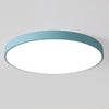 Macaron LED Round Ceiling Lamp, White Light, Size:30cm(Blue)