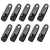 10pcs /Set Outdoor Camping Canopy Windproof Clip Tent Additional Pull Point Plastic Clip Rainproof Tarp Fixing Clip, Color: B Clip