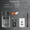 V20 Portable Keychain Light Rechargeable Bright Mini Flashlight(White Red Light)