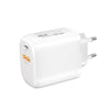 CS-20W Mini Portable PD3.0 + QC3.0 Dual Ports Fast Charger(EU Plug)