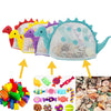 Dinosaur Children Beach Playing Sand Shell Storage Bag(Purple)