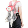 Doglemi Pet Carrier Backpack, Pink Grey, L (4-10kg)