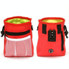 Dog Treat Training Bag with Poo Bag Dispenser (Red)