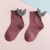 Girls Fashion Personality Wings Socks Baby Cotton Socks, Color:Fuchsia(M)
