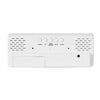 8017 LED Screen Voice Control Digital Alarm Clock Desktop Multifunctional Temperature Clock(White)