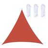 Triangle Outdoor Garden Sunshade Sail Waterproof Anti-UV Canopy, Size: 6m x 6m x 6m(Red)