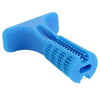 Dog Toothbrush Stick, Rubber Chew Toy with Toothpaste Reservoir, Blue, Medium