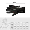 HUNTRANGE A022 Outdoor Waterproof Touch Screen Riding Keep Warm Gloves, Size: M(Gray)