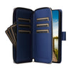For Samsung Galaxy A14 Nine-card Slots Zipper Wallet Bag Leather Phone Case(Blue)