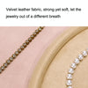 32x18x1.8cm Jewelry Tray Ring Velvet Leather Oval Empty Plate Earrings Necklace Jewelry Display Plate(Gray)
