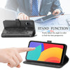 For Alcatel 1L 2021 Mandala Flower Embossed Horizontal Flip Leather Case with Holder & Three Card Slots & Wallet & Lanyard(Black)