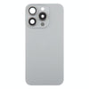 iPhone 15 Pro Glass Back Cover Grey with Lens Cover