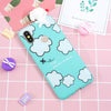 For Huawei Y6 (2019) Shockproof Cartoon TPU Protective Case(Clouds)