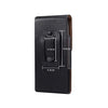 6.5 Inch  Men Vertical Mobile Phone Waist Bag Litchi Pattern Back Clip Buckle Belt Leather Case