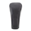 Universal Nonslip Breathable Genuine Leather Car Gear Shift Knob Cover(Black)
