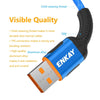 ENKAY ENK-CB203 Cloth Weaving Thread USB to 8 Pin Data Transfer Charging Cable(Blue)