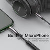 Yesido YAU30 3.5mm Male to 3.5mm Male Audio Cable with Microphone, Length:1.2m(Black)
