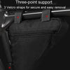 Large Capacity Bicycle Saddle Bag Outdoor Riding Triangle Toolkit(All Black)