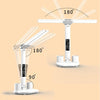 LED Intelligent Digital Display Foldable Desk Lamp, Style: Double Head Charging 2000mAh