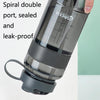 MINGXIA MXCP05 Plastic Water Cup With Straw Outdoor Portable Sports Kettle, Colour: Gray 2000ml