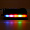 XUYUAN 6000W Car Inverter LED Colorful Atmosphere Light 4 USB Charging Converter, UK Plug, Specification: 24V-220V