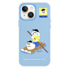 For iPhone 14 Skin Feeling Jelly TPU Hybrid PC Phone Case(Boating Blue)