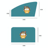 1 Pair Car Window Magnet Sunshade Curtain Heat Insulation Sun Block(Hedgehog)