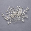 Bride Comb Wedding Handmade Pearl Bridal Women Headwear Jewelry(silver)