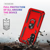 For Samsung Galaxy A36 5G Shockproof TPU + PC Phone Case with Holder(Red)