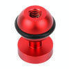 PULUZ CNC Aluminum Ball Head Adapter Mount for GoPro, Insta360, DJI and Other Action Cameras, Diameter: 2.5cm(Red)
